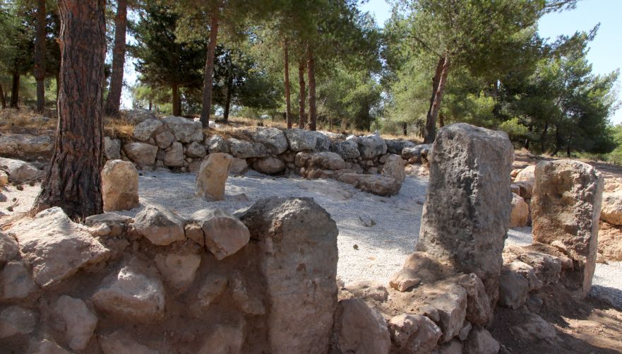 שרידי בית חוות מרשם | צילום: יעקב שקולניק, ארכיון הצילומים קקל