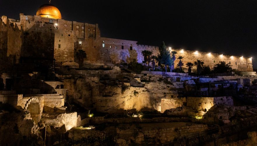 מפה העפילו להר הבית בימי שלמה המלך | צילום: דור פזואלו