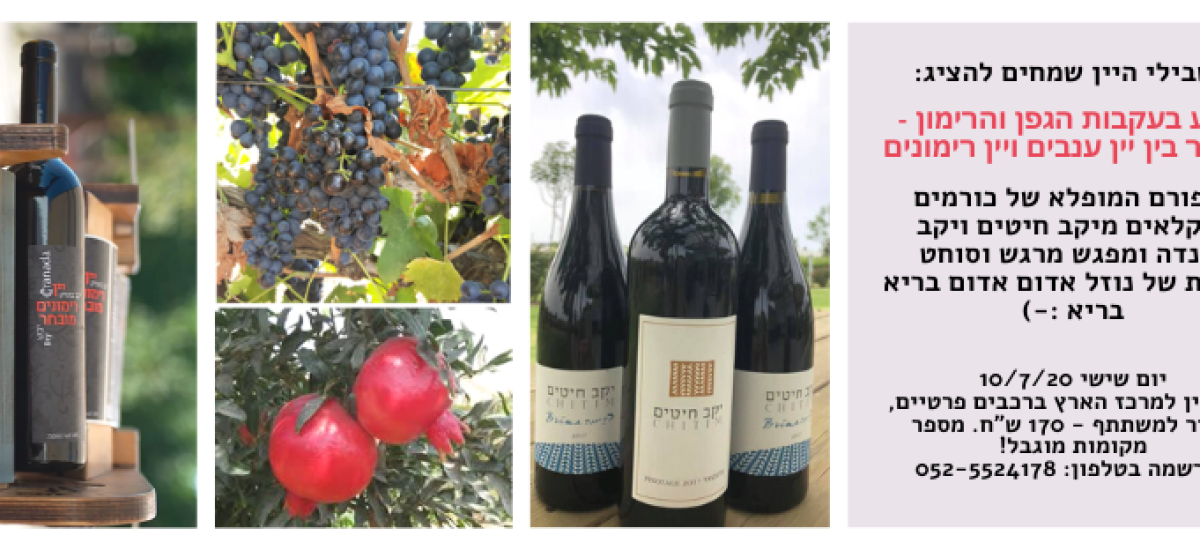 מנפלאות הגפן ותבונת הרימון - טיול יין אדום במיוחד במרכז הארץ (1)