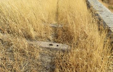 שרידי אדני הרכבת - גשר רכבת העמק על נחל יששכר (3)