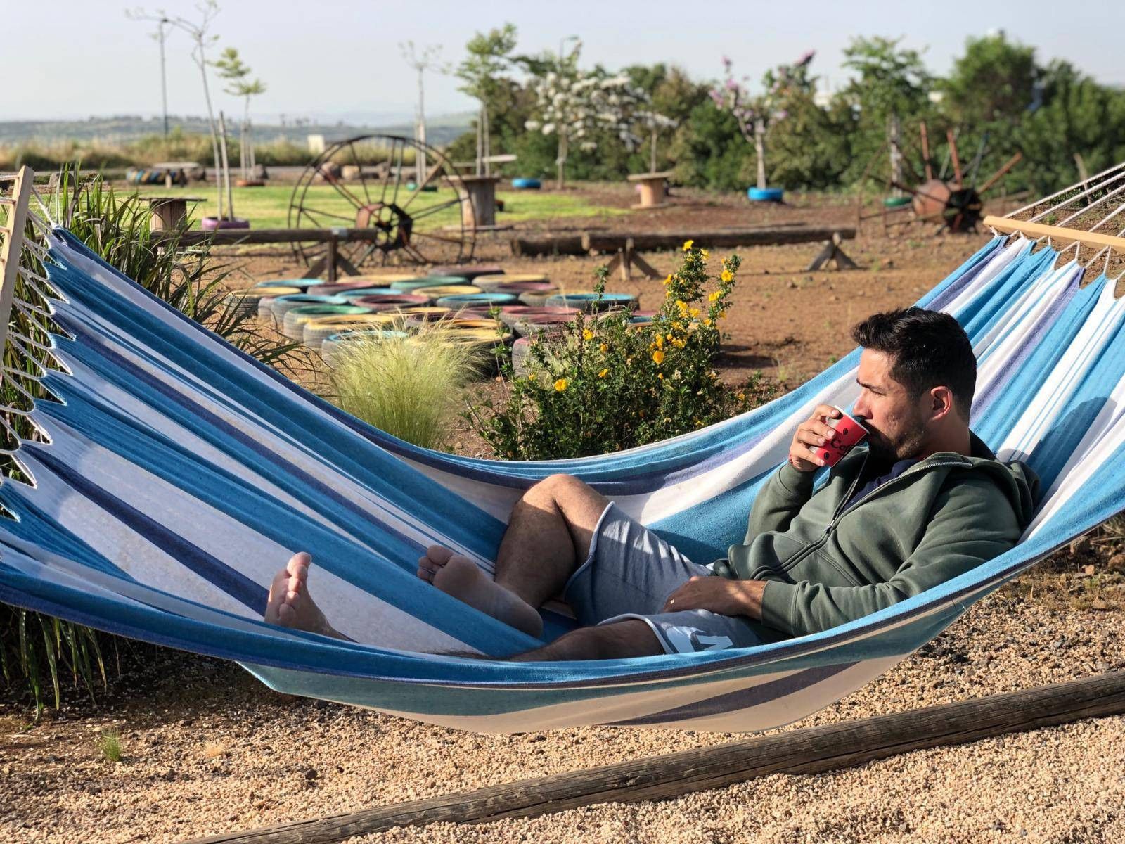 פאן בערסל מול הנוף | צילום: סיני בגולן
