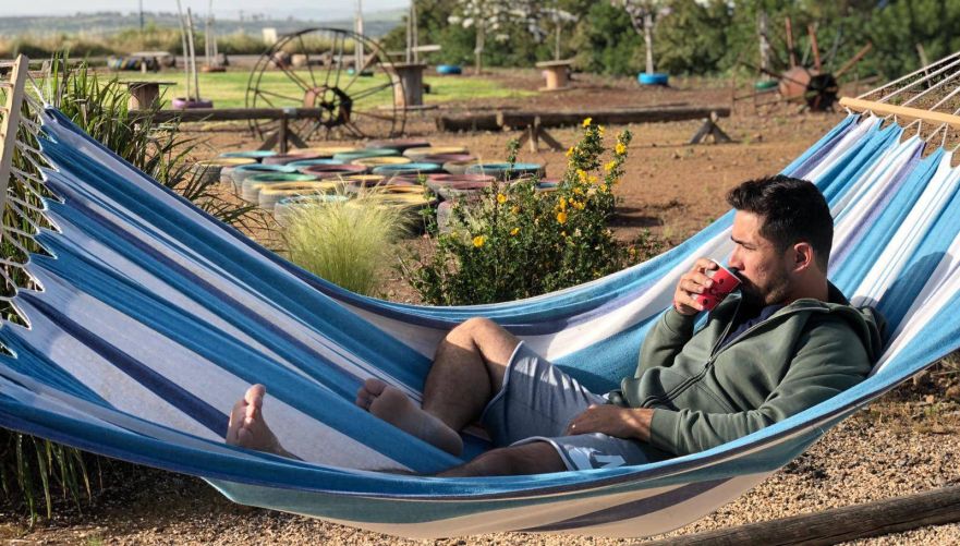 פאן בערסל מול הנוף | צילום: סיני בגולן