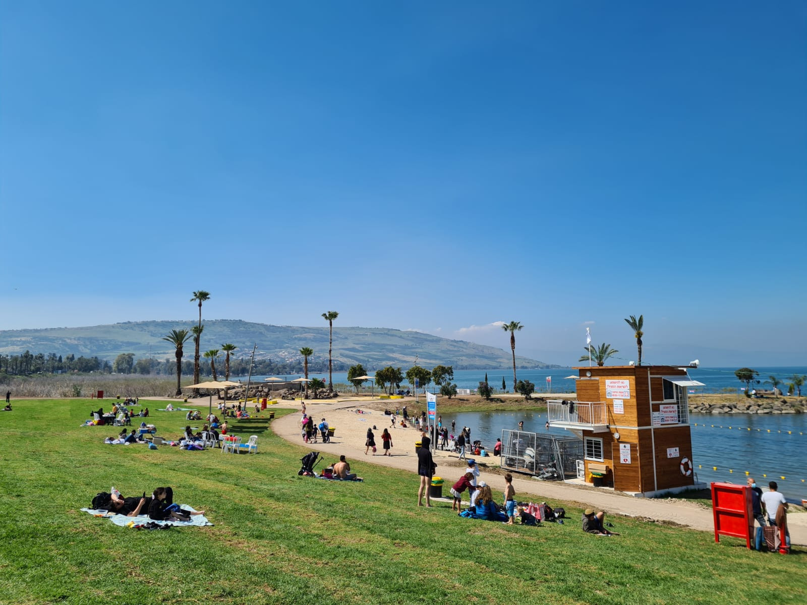 חוף צמח המחודש | צילום: איגוד ערים כינרת