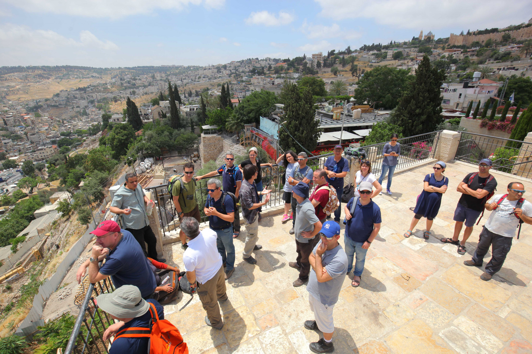 תצפית פנורמית מגג בית הצופה בעיר דוד | צילום: קובי הראתי