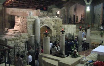 החדר החשוב ביותר בכנסיית הבשורה - נצרת: טיול בפרח הגליל (3)