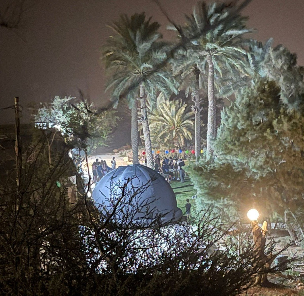 צפייה בכוכבים בפלנטריום | צילום: טליה אושרי, החברה להגנת הטבע