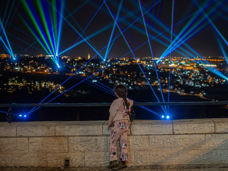 מופע לייזר בירושלים