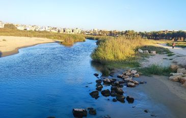 נחל תנינים וכפר ג'סר אלזרקא ברקע - חוויה והוויה בג'סר אלזרקא ביום 5/9/2023 בשעה 16:30 (2)