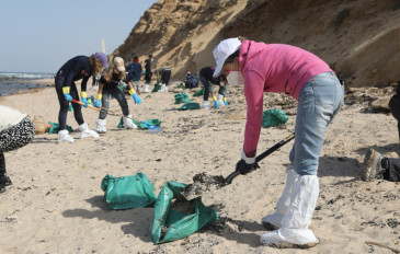 ניקוי חופים מזפת: כל האפשרויות והפעילויות בהן תוכלו להתנדב (2)
